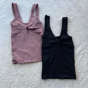 Pink and Black - Free People Tanks